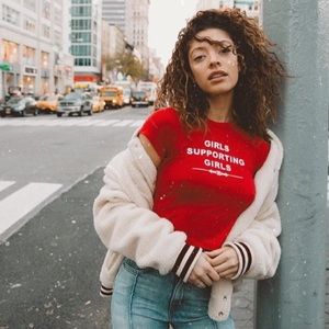 ✨ 24HR SALE ✨ O-MIGHTY Red Crop Tee